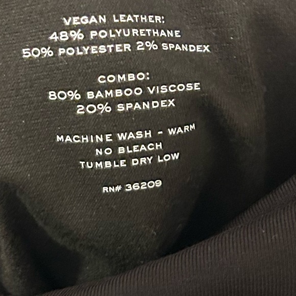 NwT HATCH The Vegan Stretch Leather FLARE Pull On Pants SZ: Medium - Picture 8 of 11